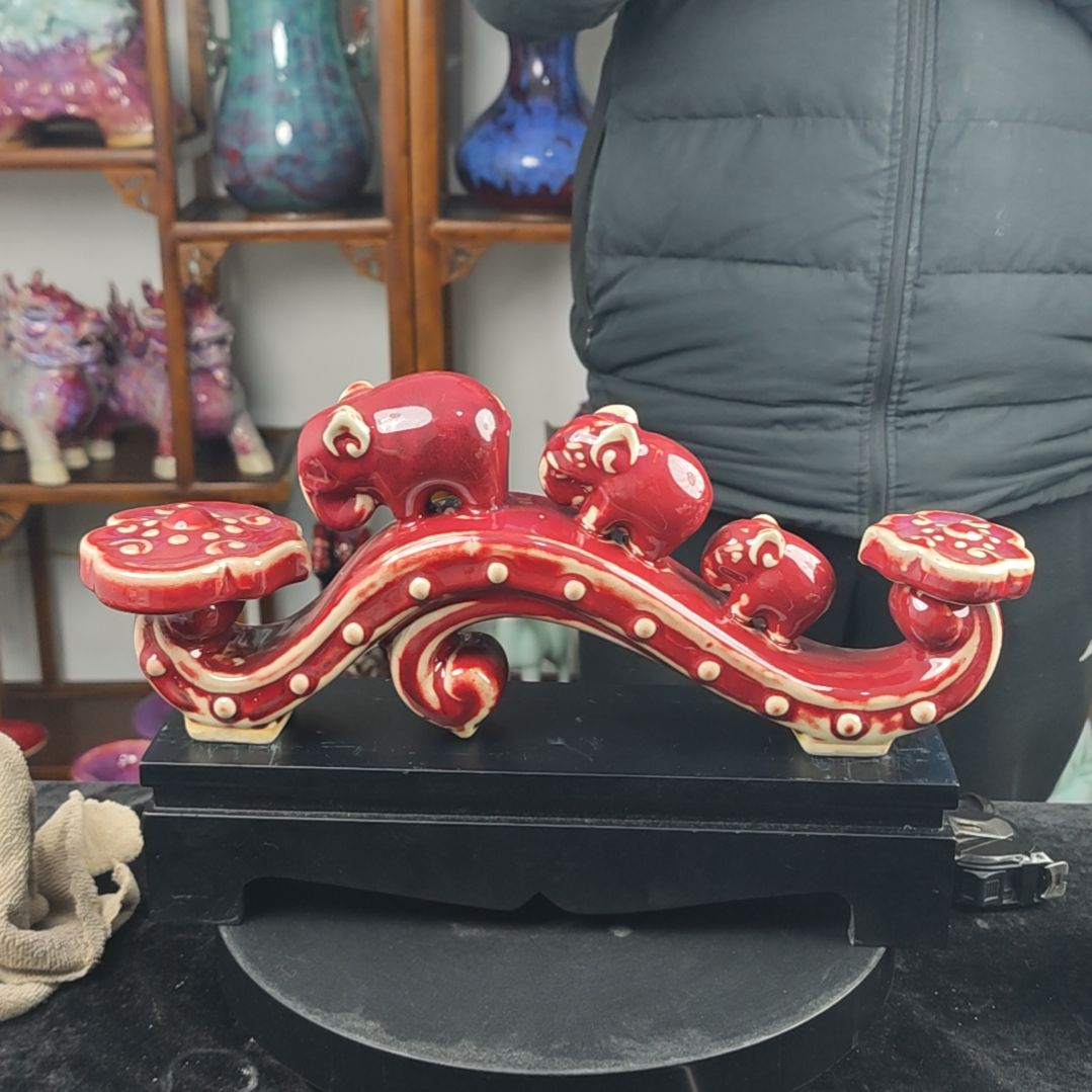 摆件神后镇钧瓷摆件