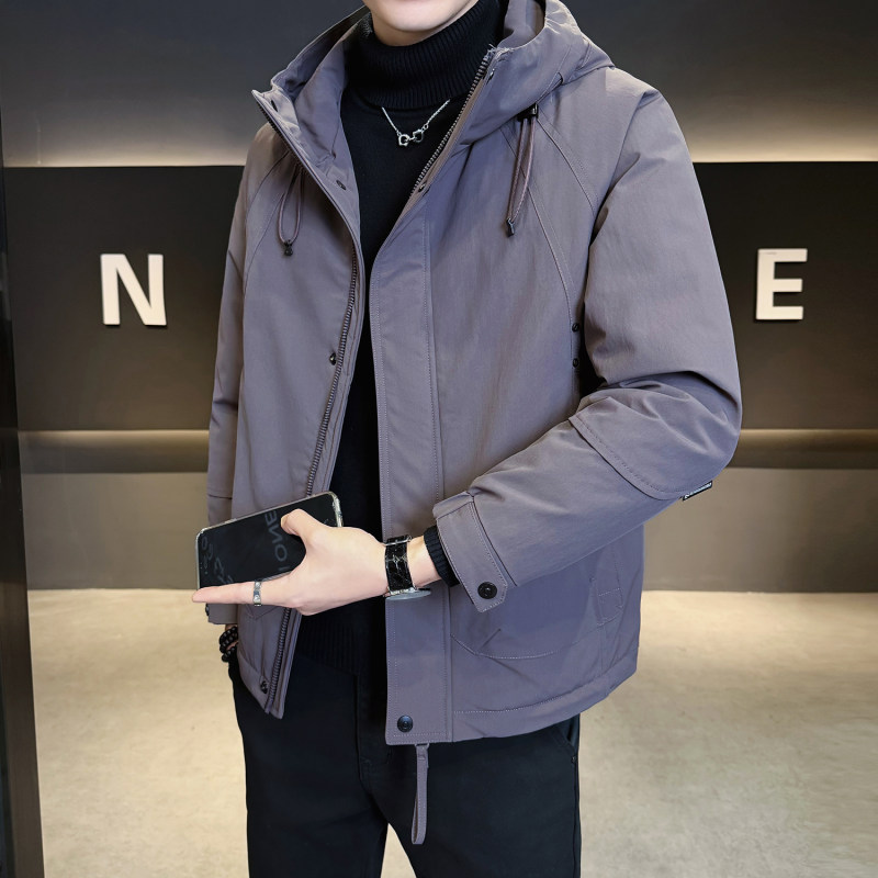男士时尚棉衣2025冬季新款休闲百搭二棉夹克加厚保暖防风棉服