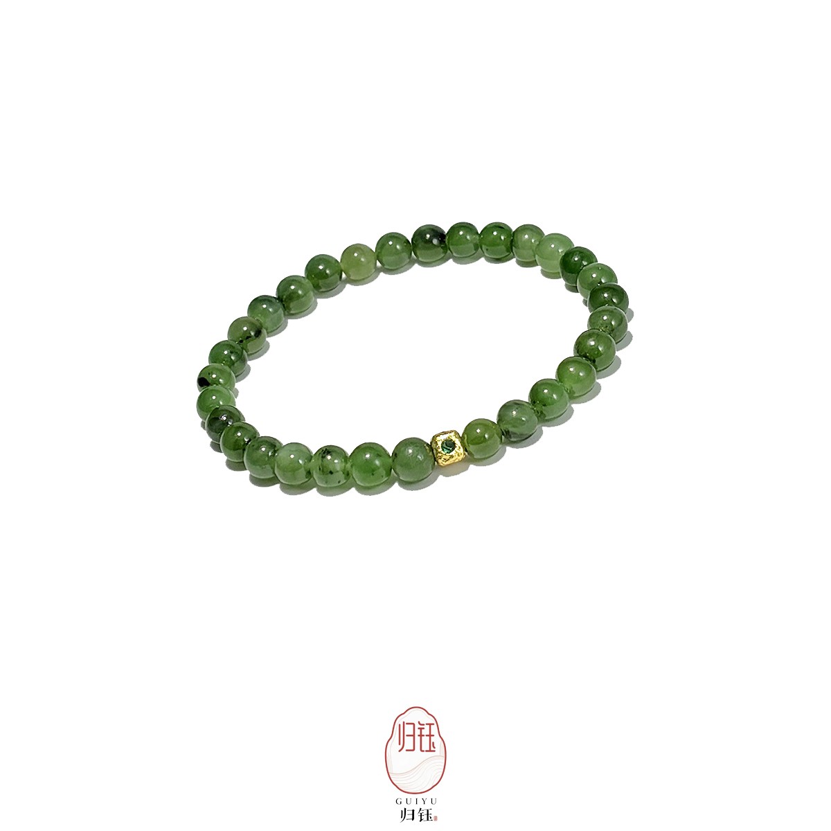 6MM碧玉方糖天然和田玉手串一口糖素圈手链 多样性发【31-方糖】