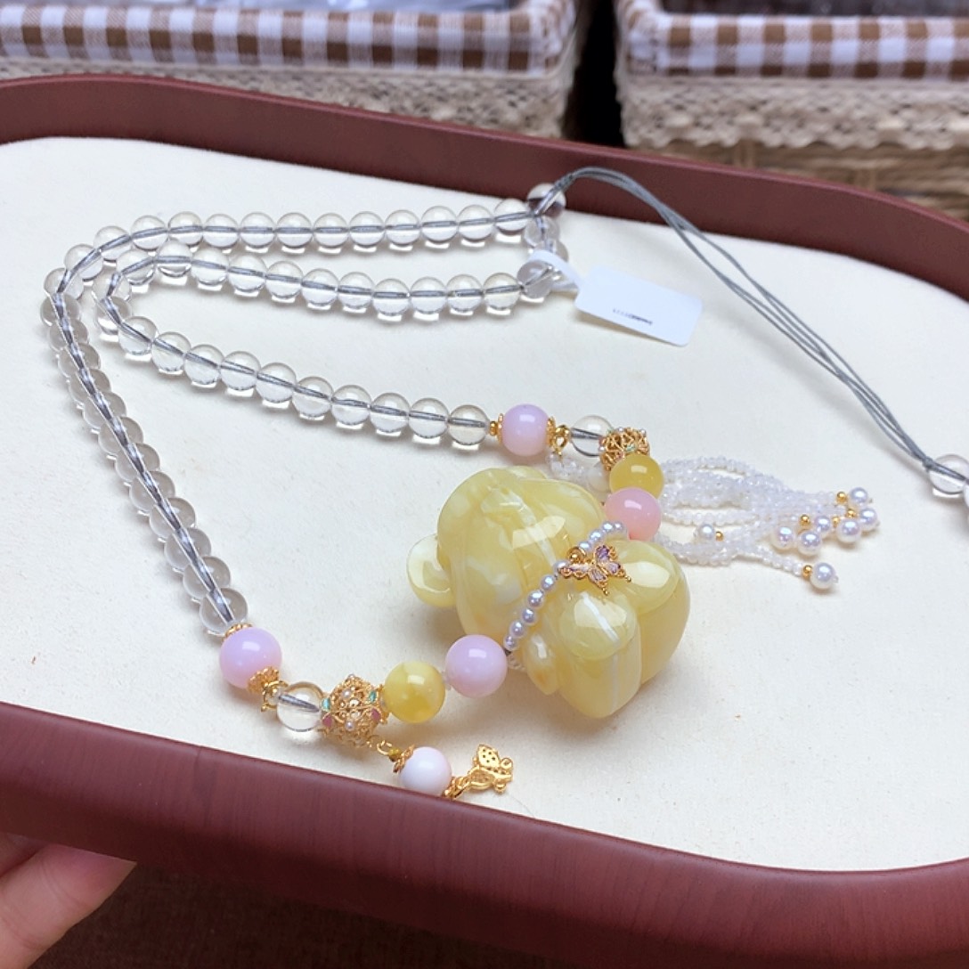 未镶嵌蜜蜡颈饰项链