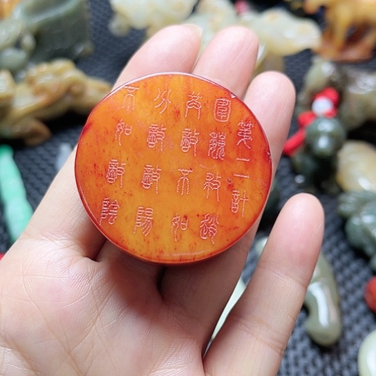 白玉菩提吊坠摆件