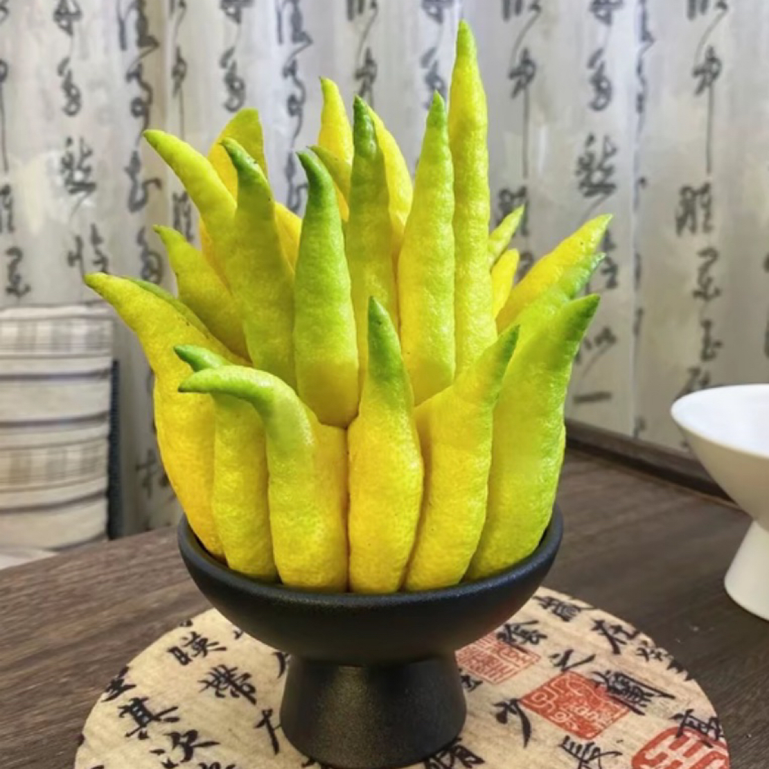 新鲜佛手柑带枝水培可观赏闻香食用的室内天然清香绿植