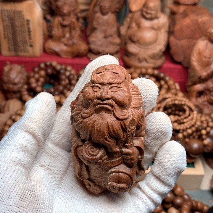 檀香木其他老山檀手把件吊坠