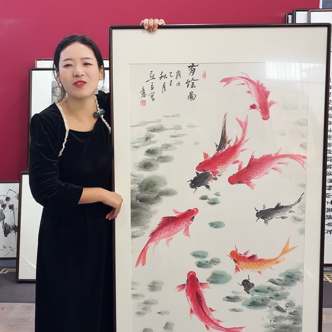 国画手绘作品160-80尺寸