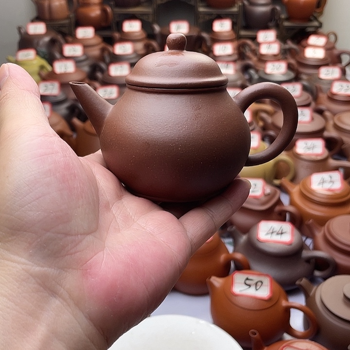 霸***裁茶壶紫砂微瑕半手工