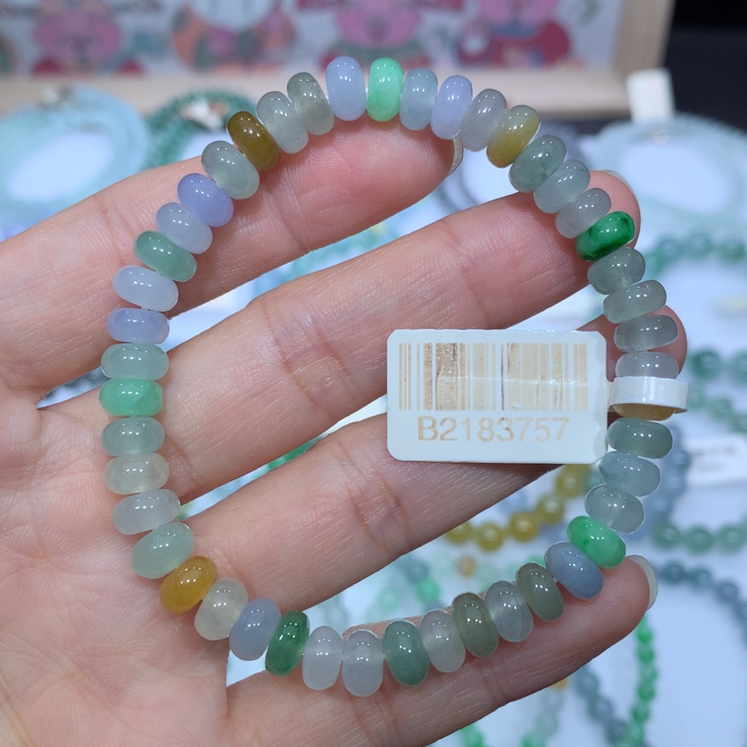 翡翠未镶嵌手链天然