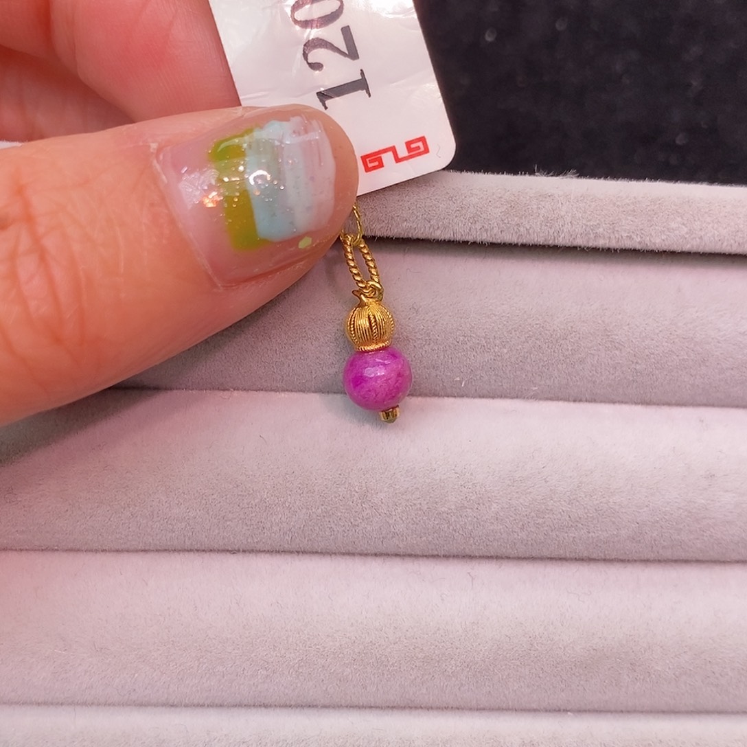 苏纪石（舒俱来）18K金镶嵌吊坠(不含链)