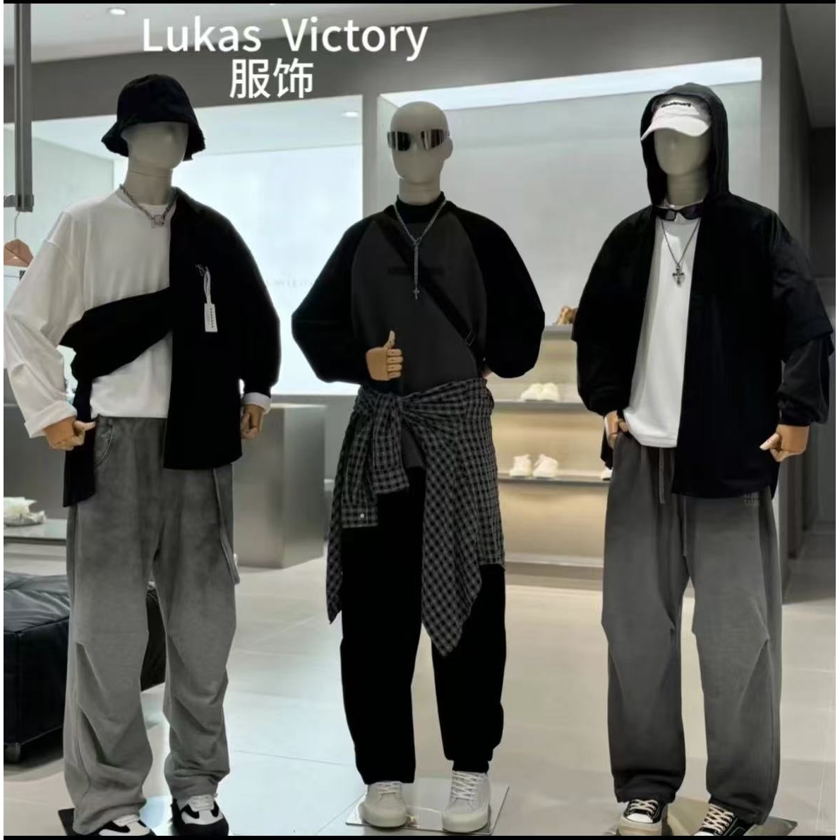 Q-TX70032-男女同款短袖时尚百搭短袖3