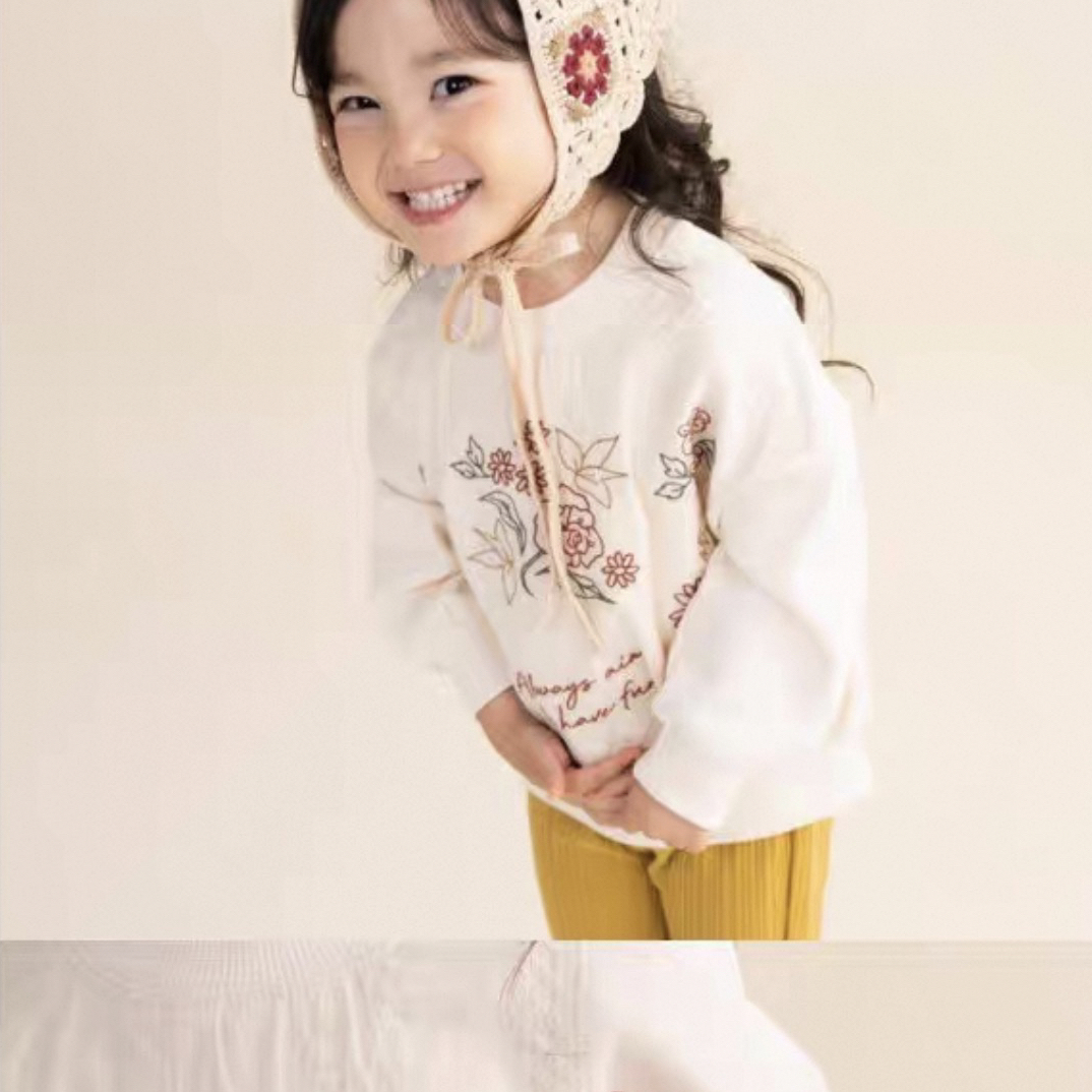 日单外贸童装百棉卫衣春秋圆领长袖