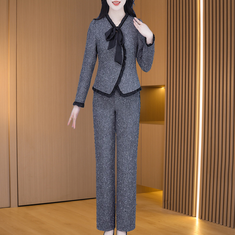 【上衣+裤子】24256优雅新款气质时尚大气减龄收腰显瘦套裤M-4XL-LS