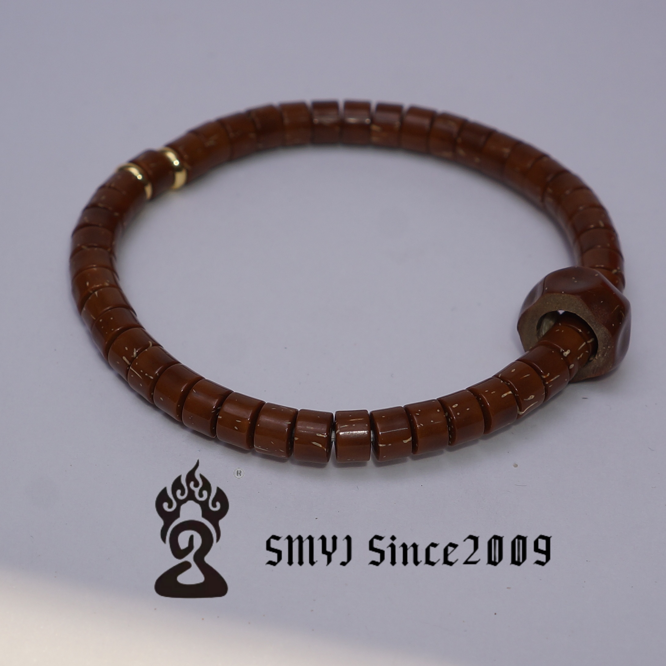 精选实心紫金鼠加厚药片手串