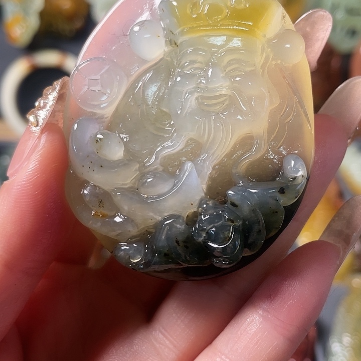 蛇纹石玉未镶嵌挂件