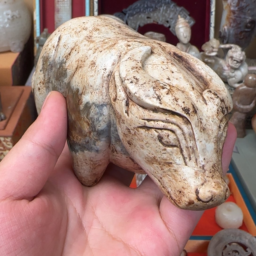 和田玉未镶嵌摆件