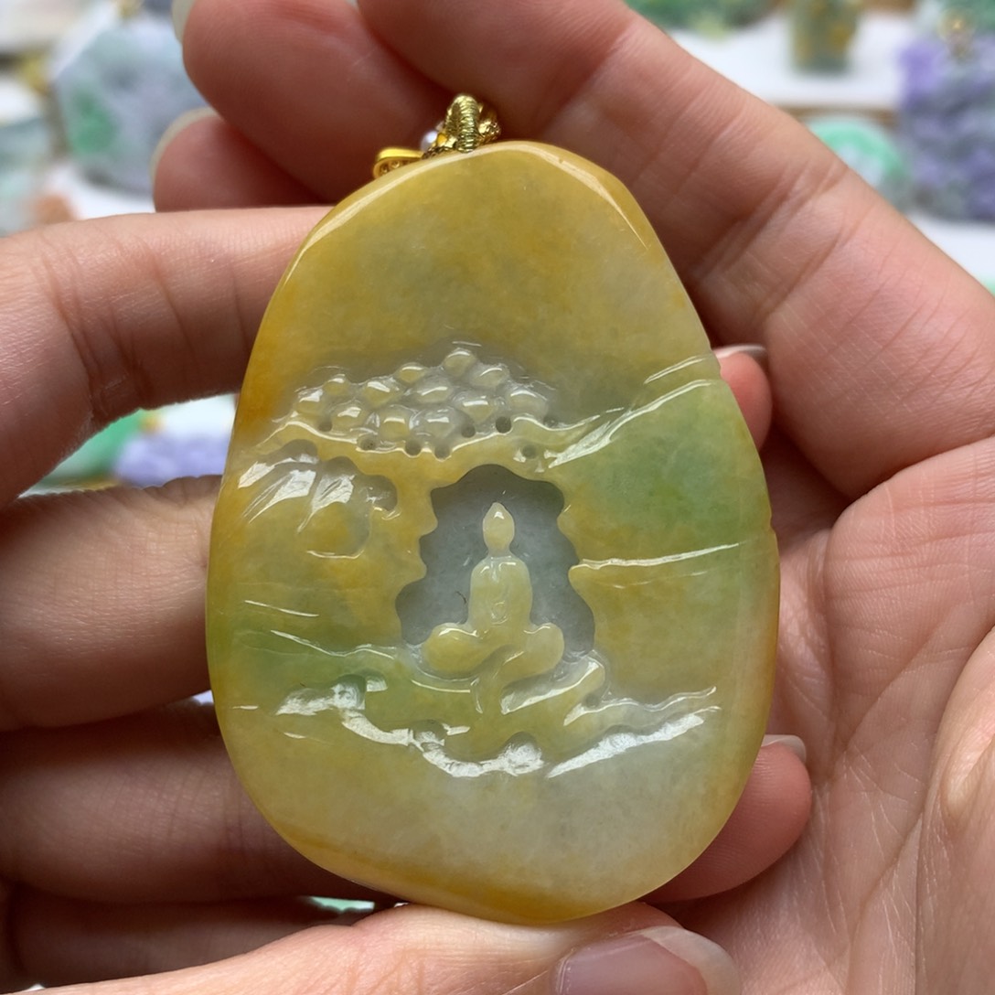 翡翠未镶嵌颈饰翡翠