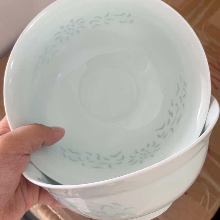 摆件景德镇高温细白瓷餐具六英寸