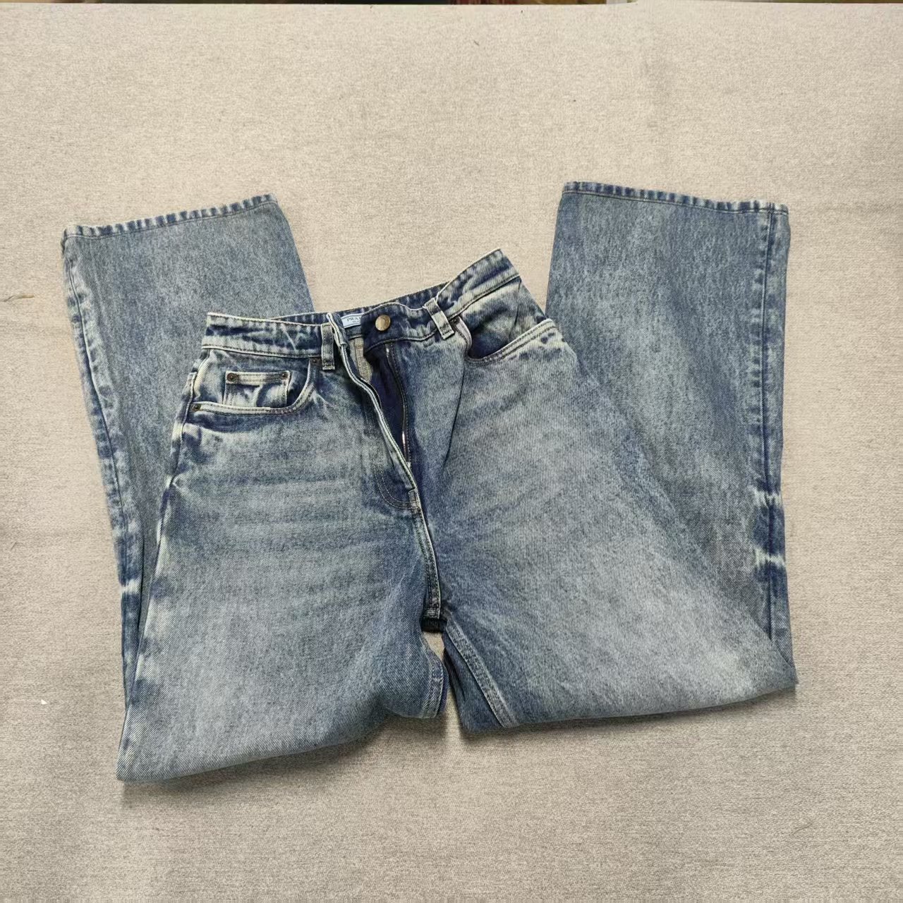 95新 Prada/普拉达 麦殿/牛仔女士长裤170蓝色/250209ZYTYY152