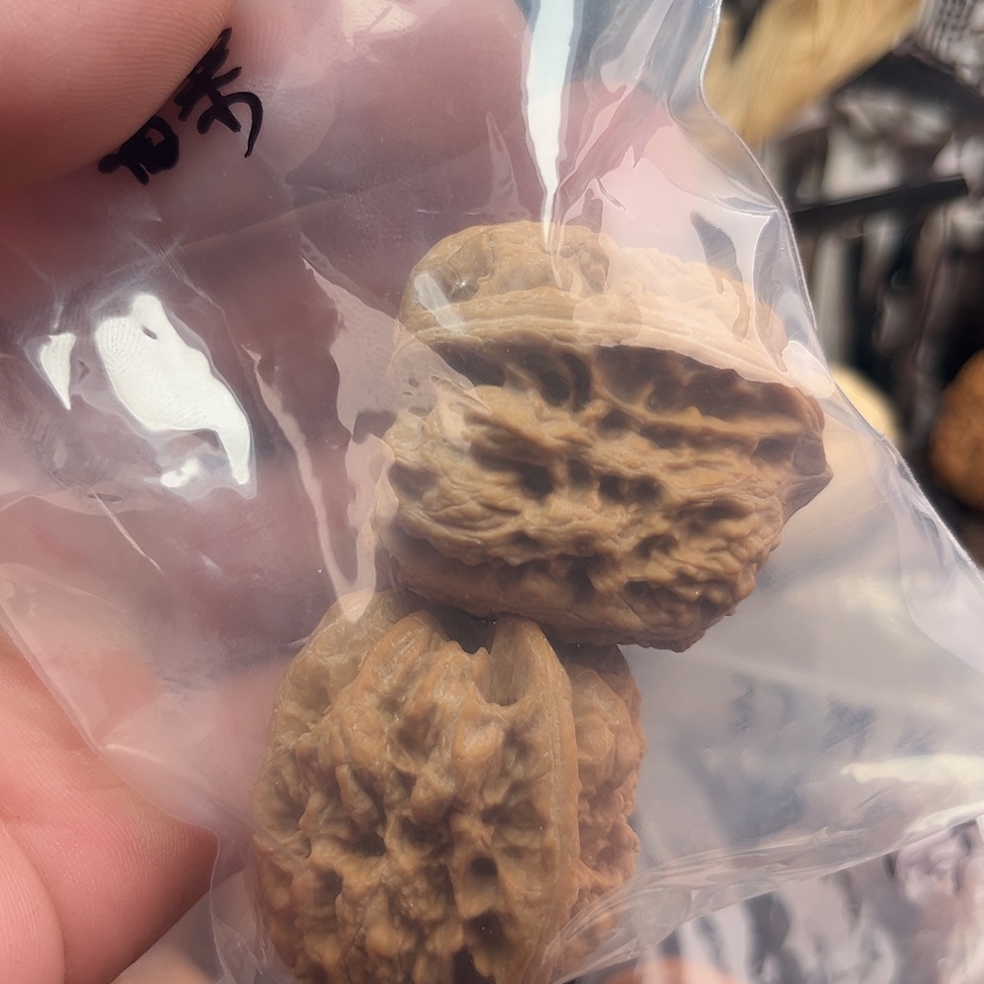 啜***茶把件文玩核桃西北将军