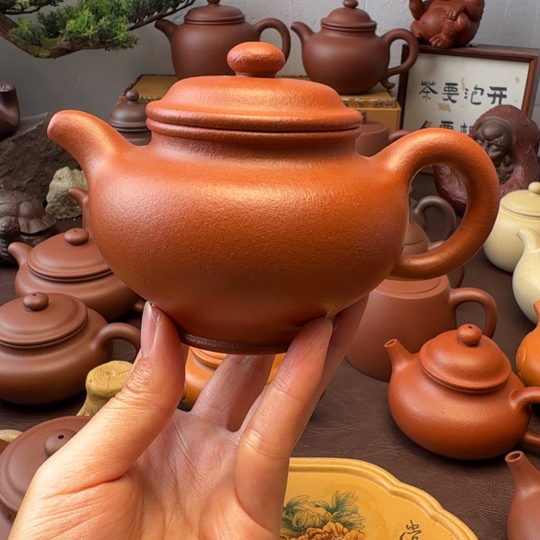 龙***令茶壶紫砂红将坡  多汁  260