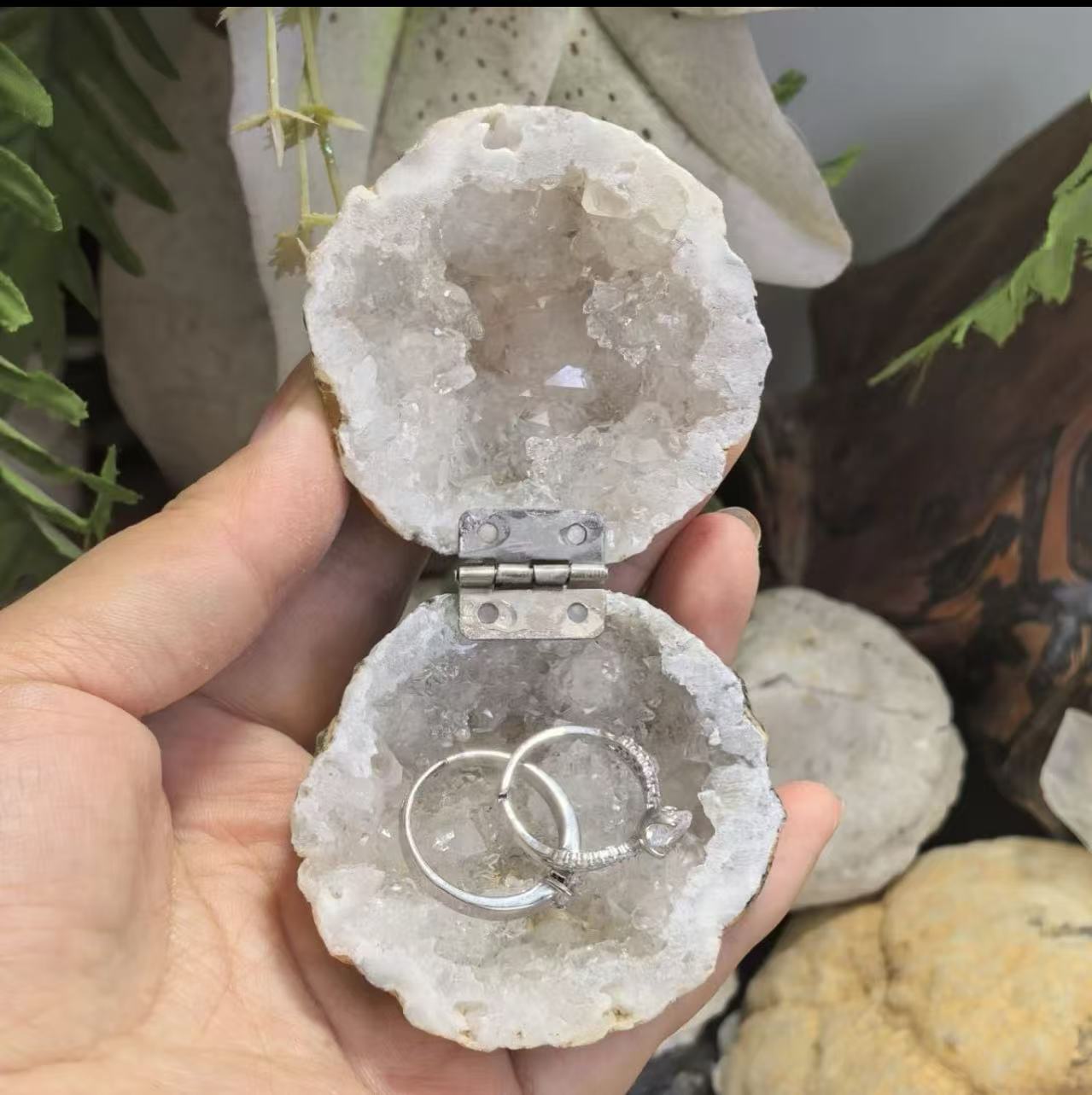 洞石聚盆消磁扩香造景好物矿标原石