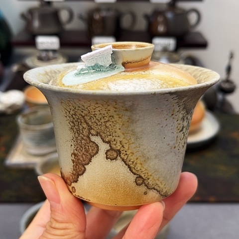 盖碗景德柴烧茶具-纯手工茶具