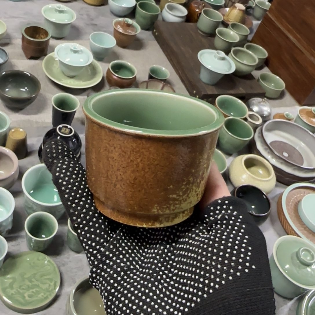小金茶具青瓷茶器