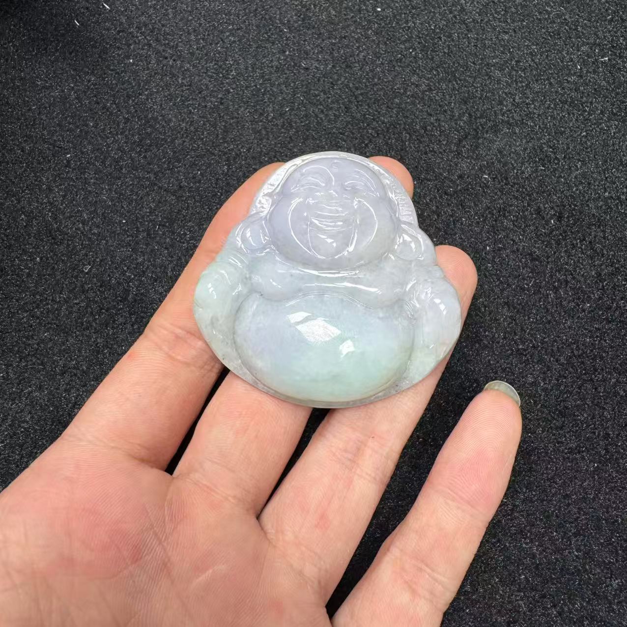 天然缅甸a货翡翠冰紫大佛吊坠 C272—多样性发