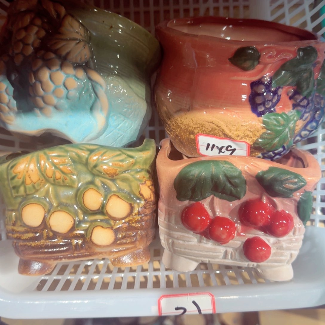 紫砂花盆粗陶精雕