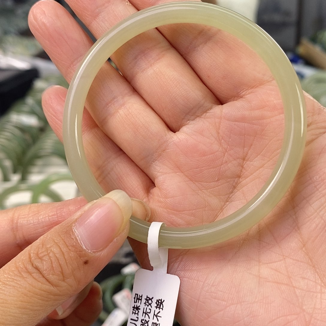 和田玉和田玉手镯57.58未镶嵌