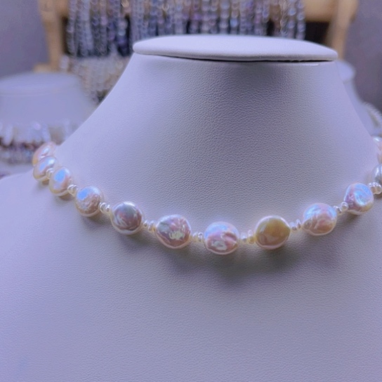 淡水珍珠颈饰合金夏***雨