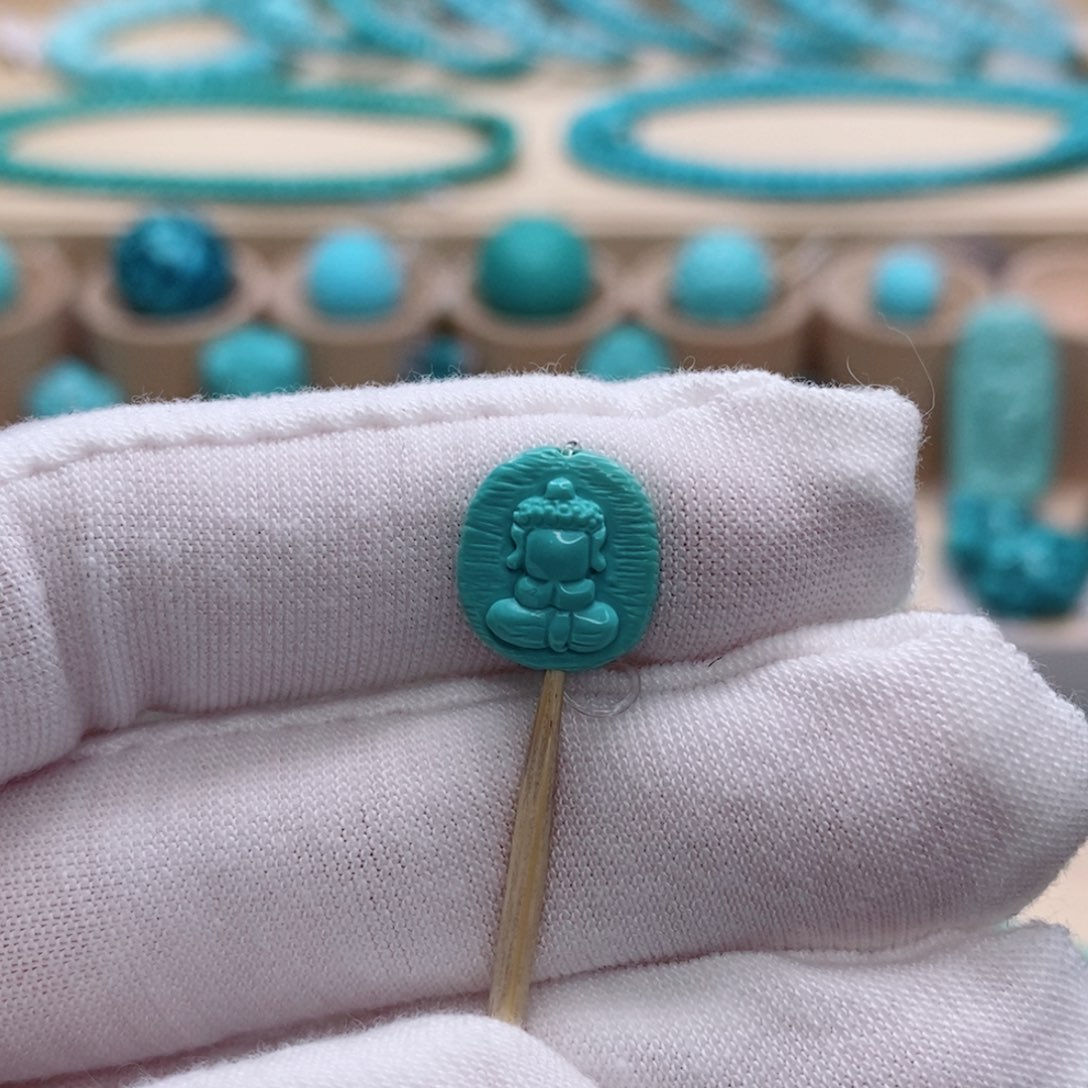 绿松石珠宝奇石未镶嵌