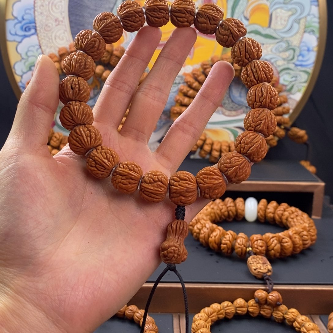 桃核手串龙纹桃核荔枝