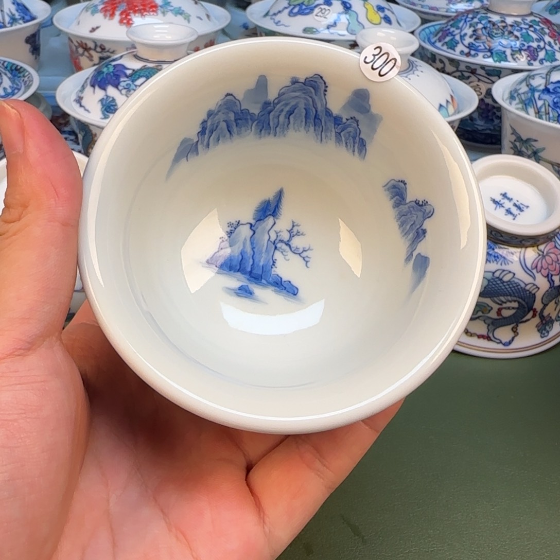 彦祖纯手工纯手绘茶具300
