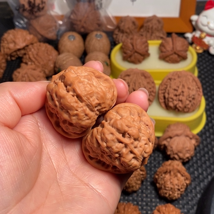 思***霖文玩核桃把件42蛤蟆头