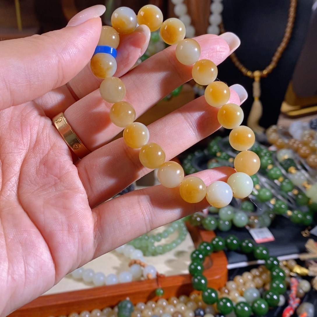 和田玉未镶嵌手链