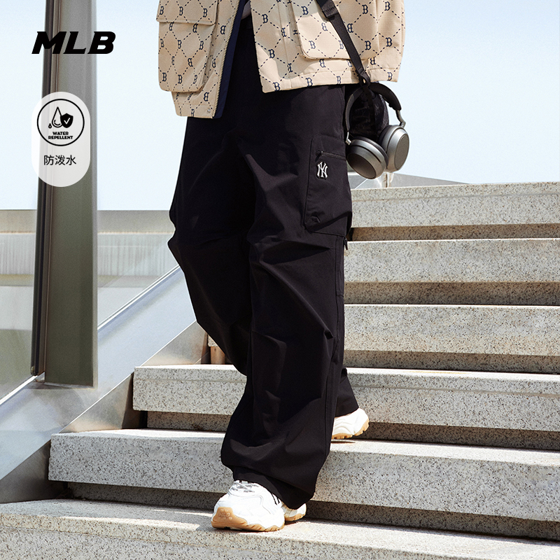 MLB官方 男女情侣时尚工装风防泼水运动休闲长裤25秋季新款WPB17