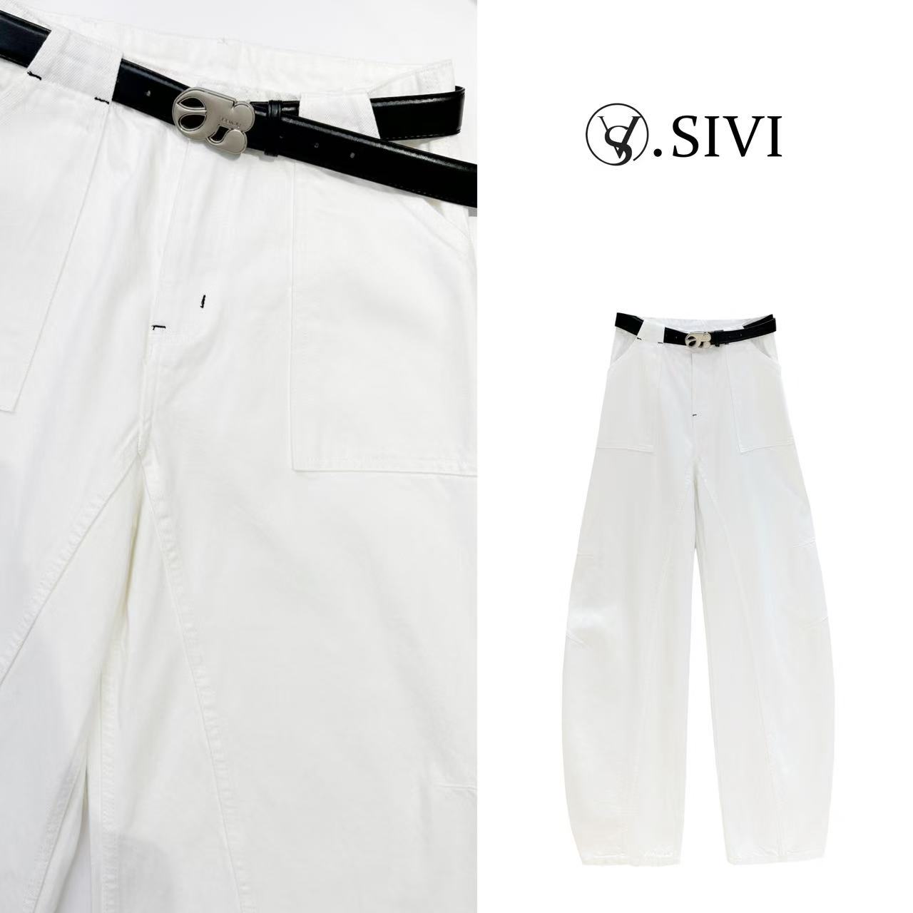 熙薇【平心静气】2025春季新款时尚休闲百搭休闲牛仔裤H1435