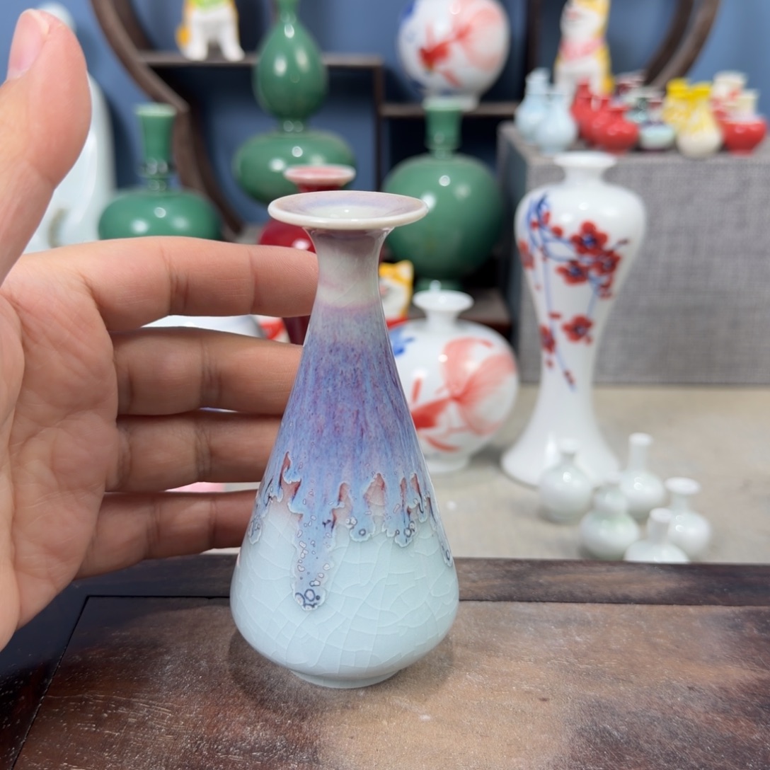 陶瓷手工小花器摆件