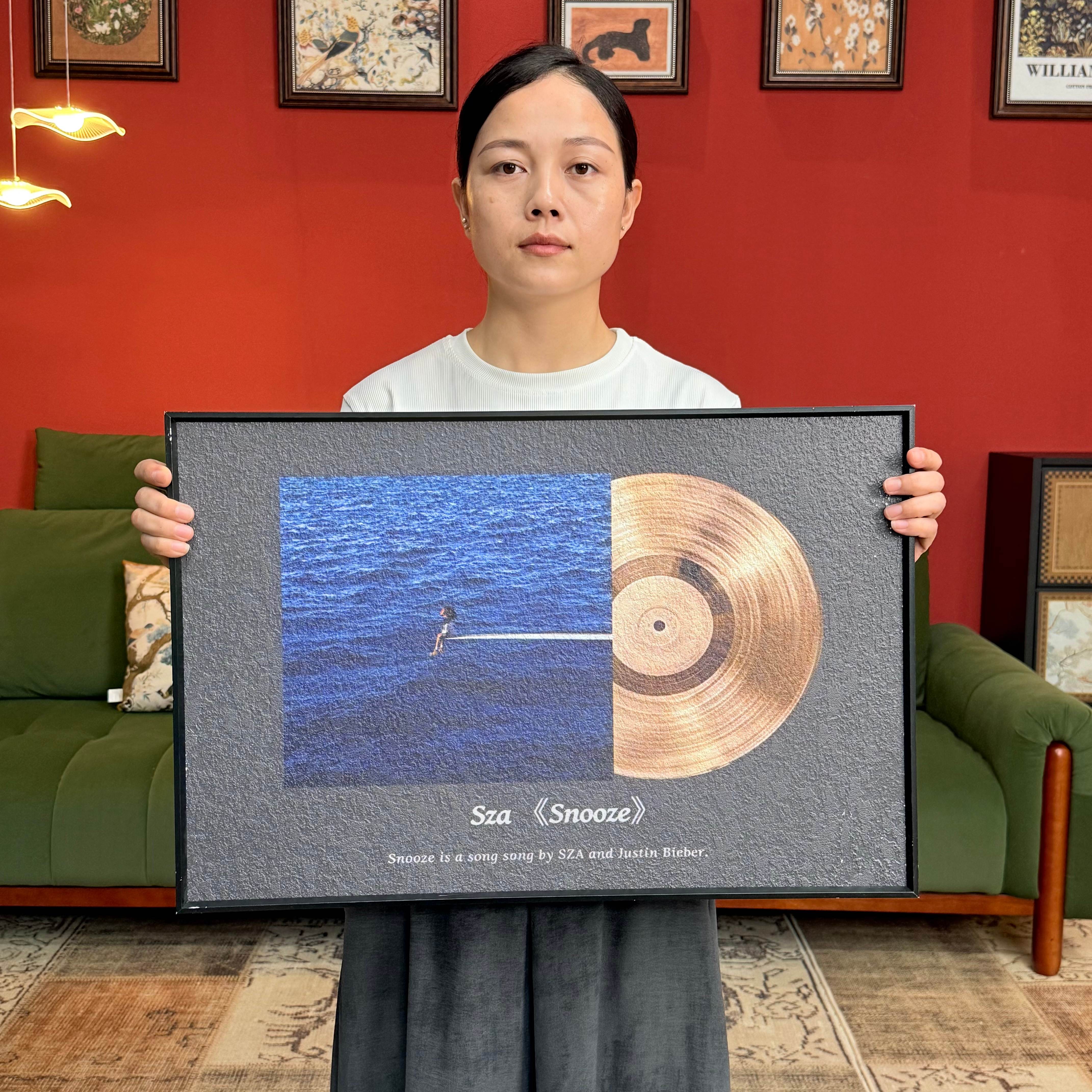 现代轻奢客厅装饰画海洋音乐C014沙发背景墙挂画4060