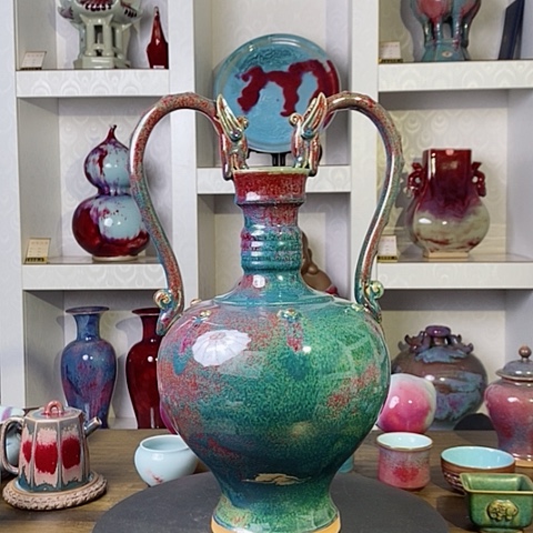 摆件禹州神后钧瓷原产地~