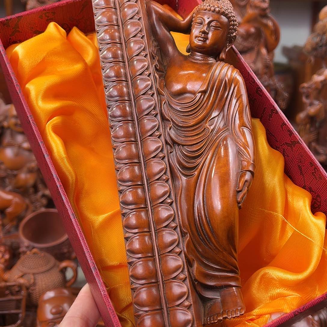 黄杨木黄杨木雕刻长度19.5厘米