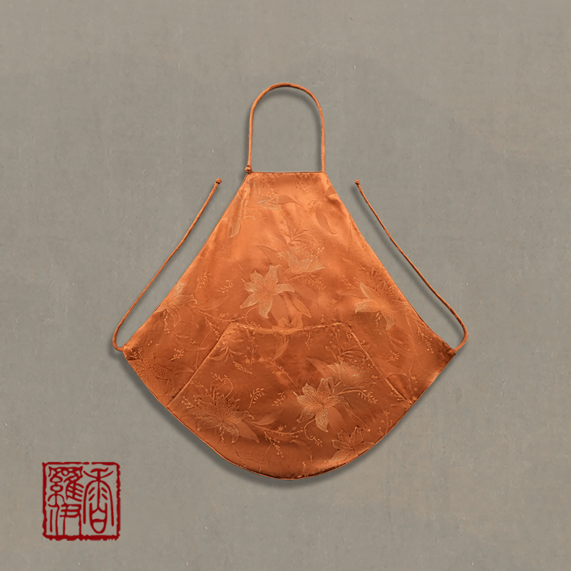 【橙韵金蝶】香云纱 中式 中国风 手工 手绘 肚兜 吊带