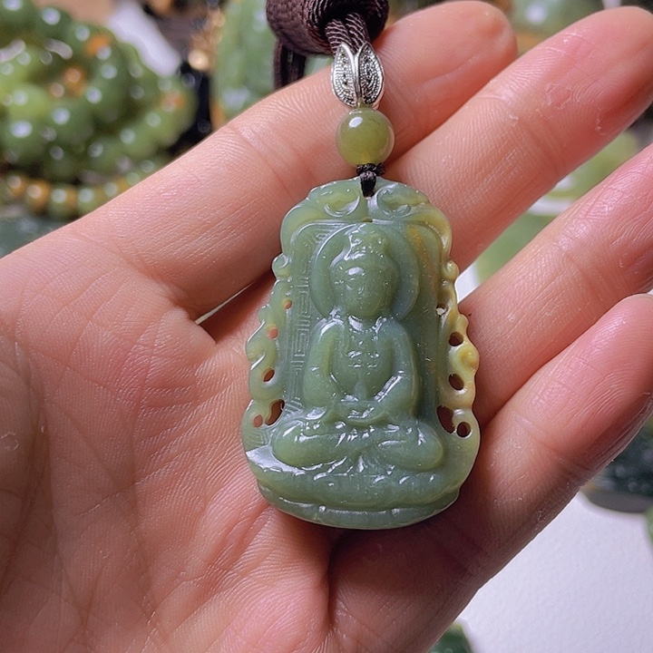 和田玉挂件未镶嵌山**人