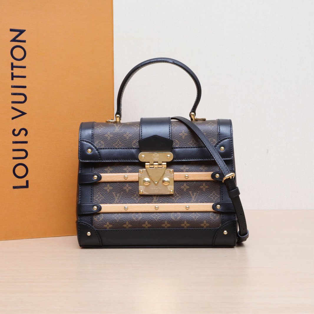 95新 LouisVuitton/路易威登 小花Jerry 老花 Trianon 秀款硬箱