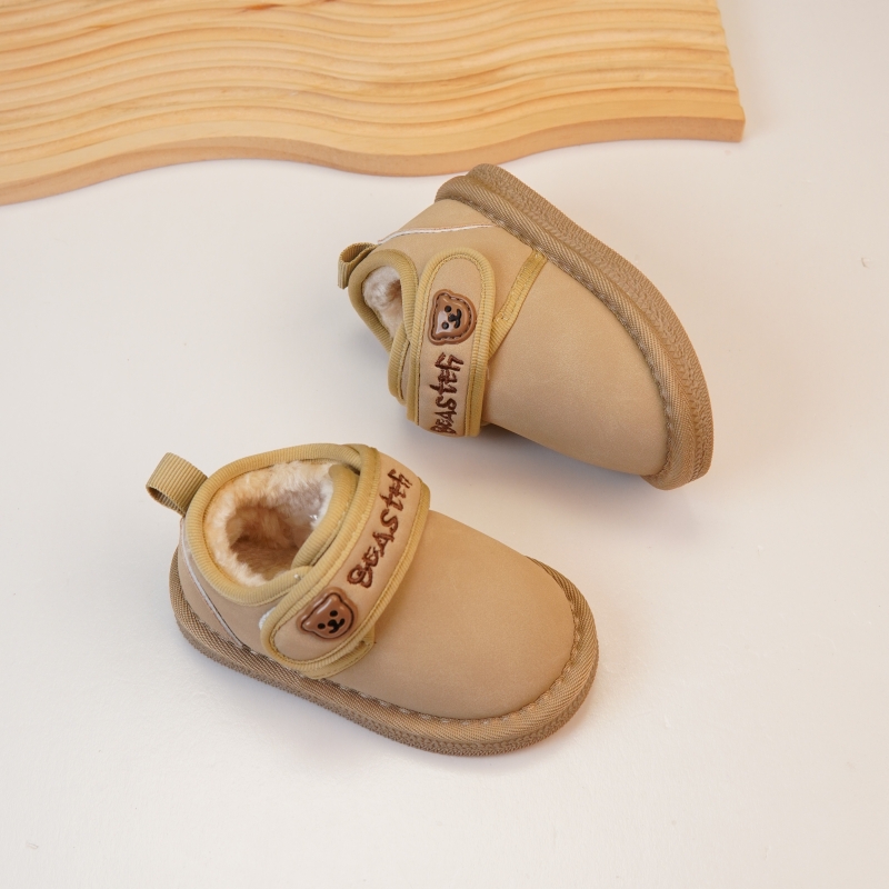 冬季新款宝宝鞋0-3岁加厚绒学步鞋男宝保暖棉鞋女幼儿软底雪地靴