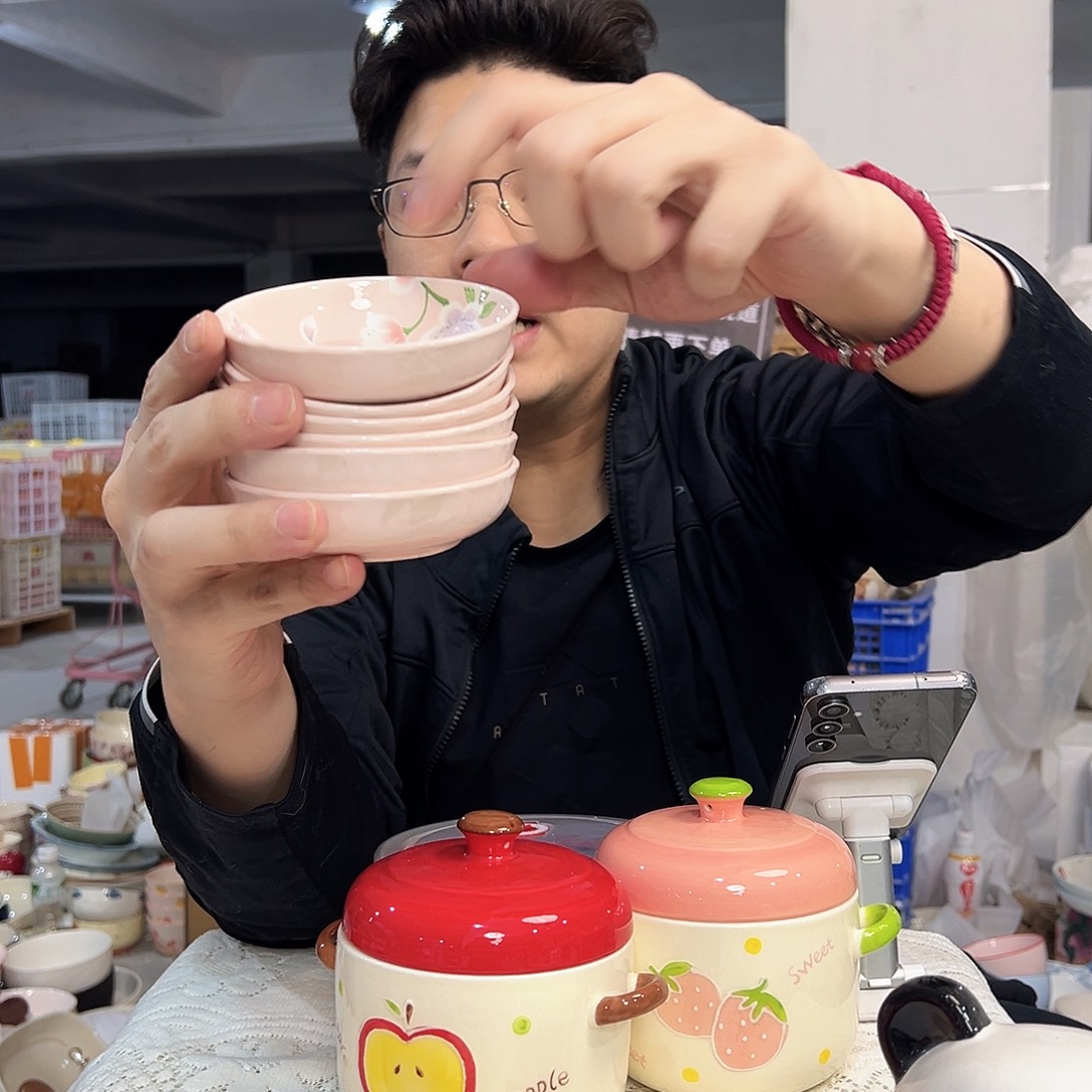 潮州陶瓷工厂微瑕6个味碟