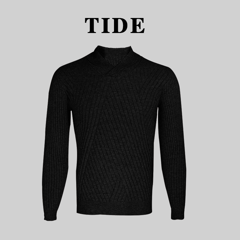 VERSIGNY 早秋新款纯色毛衣男简约百搭针织套头衫JYT439