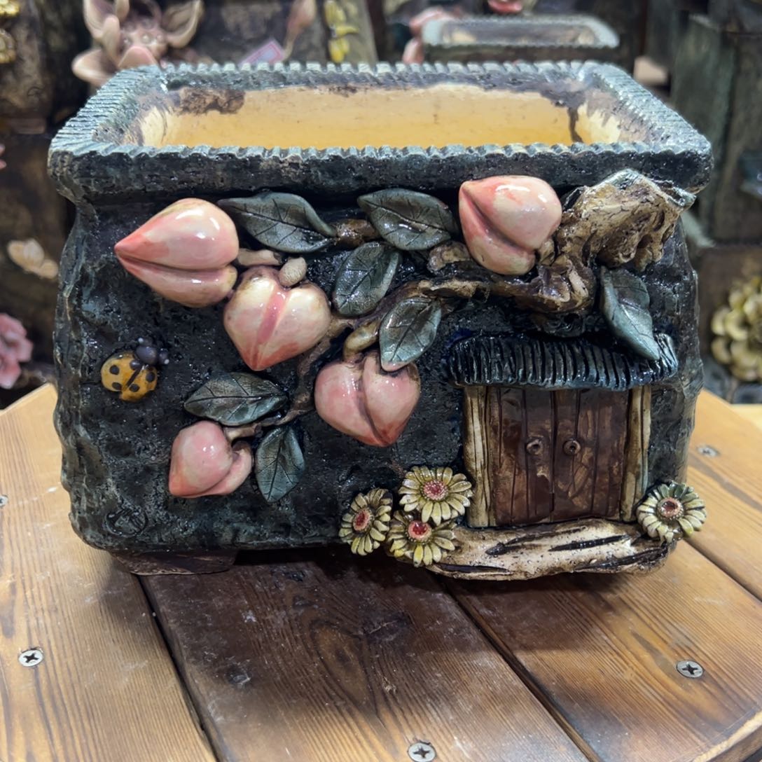 红陶青藤多肉花盆