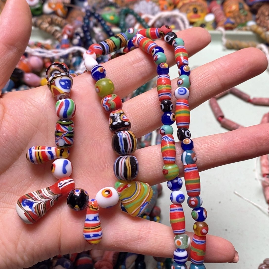 琉璃颈饰印度尼西亚链子