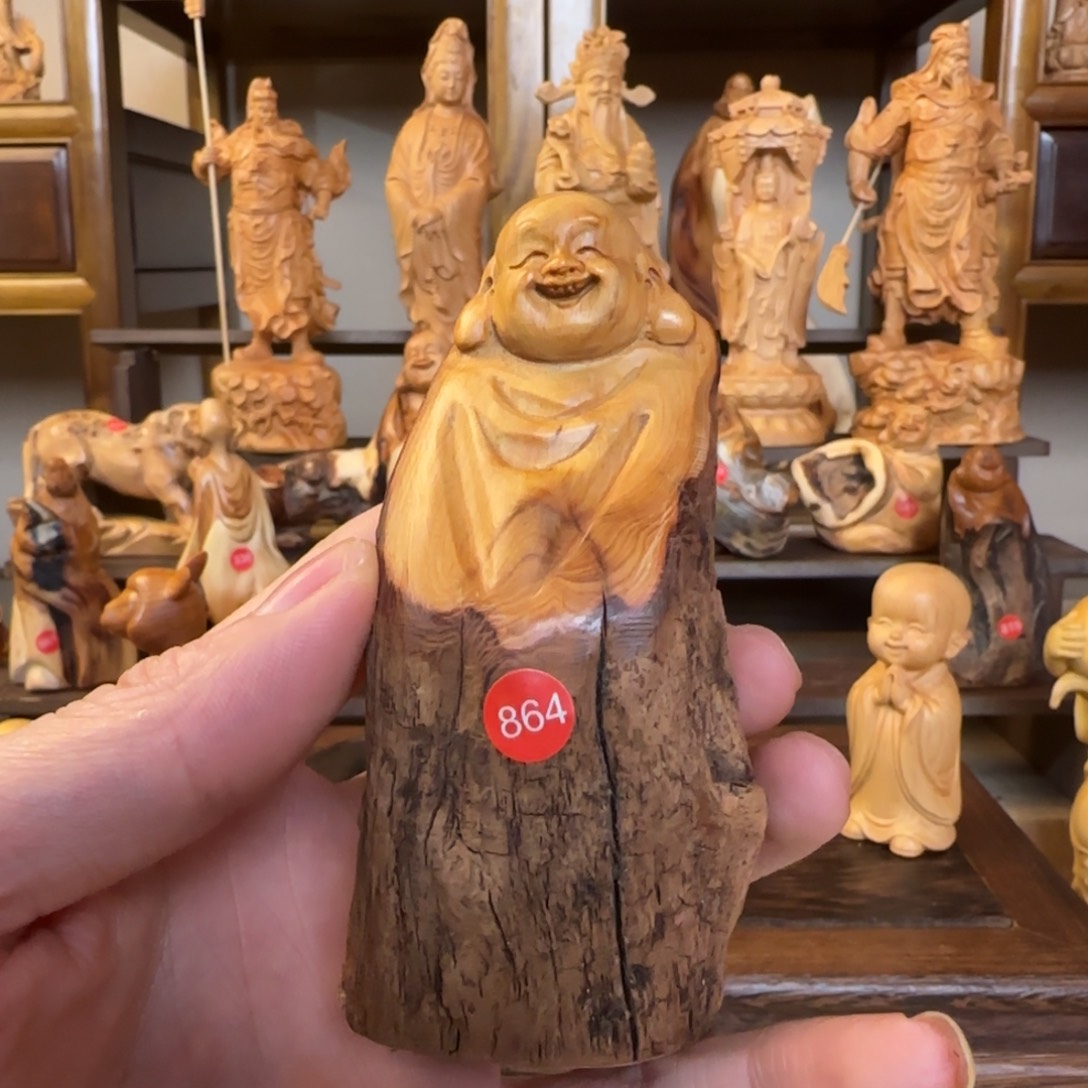 崖柏小木匠艺雕一物一拍