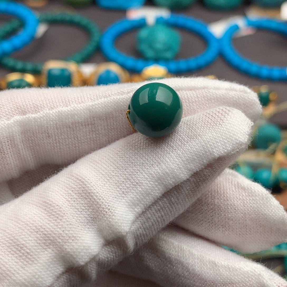 绿松石未镶嵌绿松石10.6mm